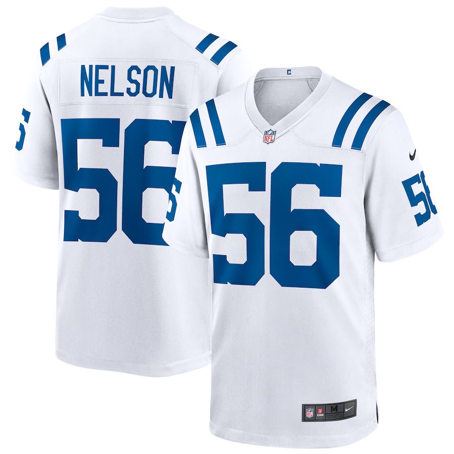 Men Indianapolis Colts 56 Quenton Nelson Nike White Game Player NFL Jersey